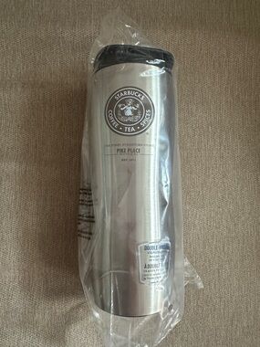 Starbucks Stainless Steel Mermaid Pike Place First Store Tumbler with Lid NWT